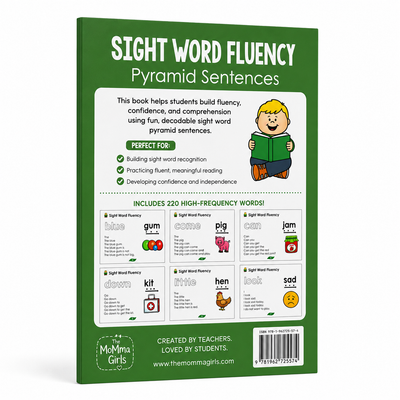 Sight Word Fluency Pyramid Sentences