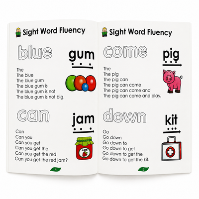 Sight Word Fluency Pyramid Sentences